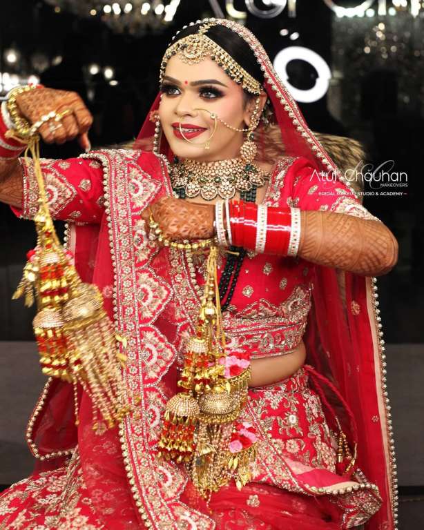 atul chauhan lehenga kaleeras sari tradition jewellery