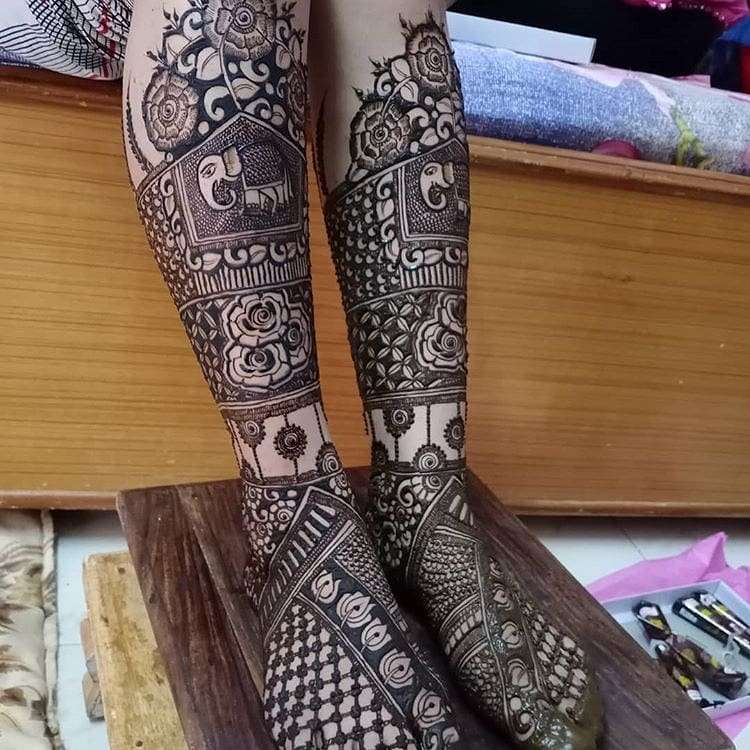 Top 51+ Leg Mehndi Designs (Latest and Trending) | WeddingBazaar