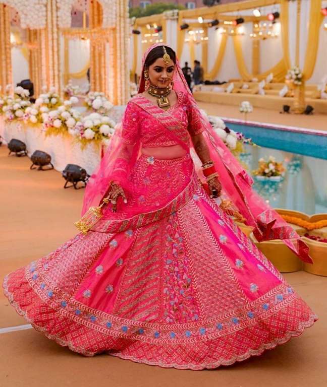 Buy Premium Indian Wedding Lehenga Choli for Women, Handmade Embroidered  Work Dupatta Indian Pakistani Reception Lehengas, Maroon Bridal Lengha  Online in India - Etsy