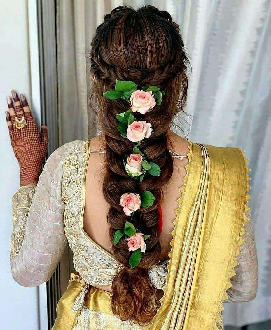 Mehndi Hair Style Ideas for the Bride's Best Friend - Bridals.Pk