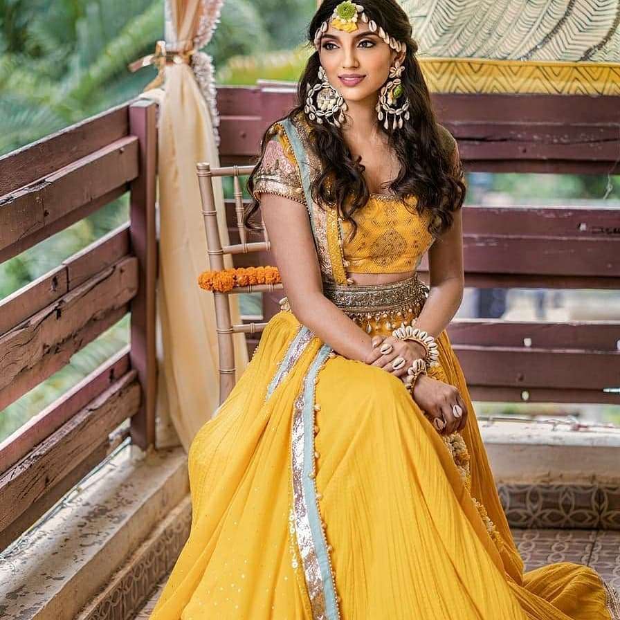 Amazing Yellow Color Lehenga Choli For Haldi Look At Affordable Price –  Joshindia